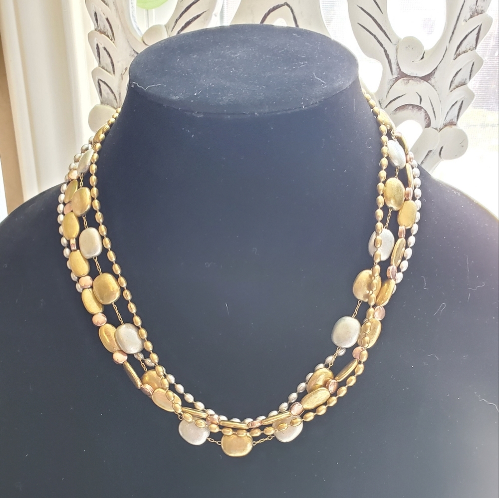 Vintage multi strand necklace